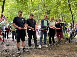 Juni: Juhuu, endlich ist der "FranzTrail" für die Mountainbiker eröffnet